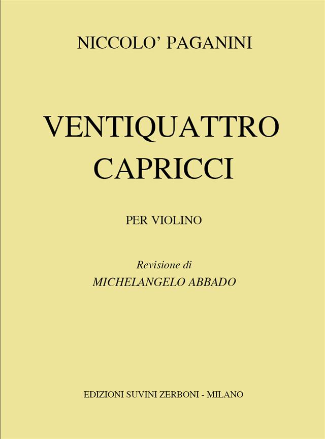 Ventiquattro Capricci Per Violino Solo - pro housle